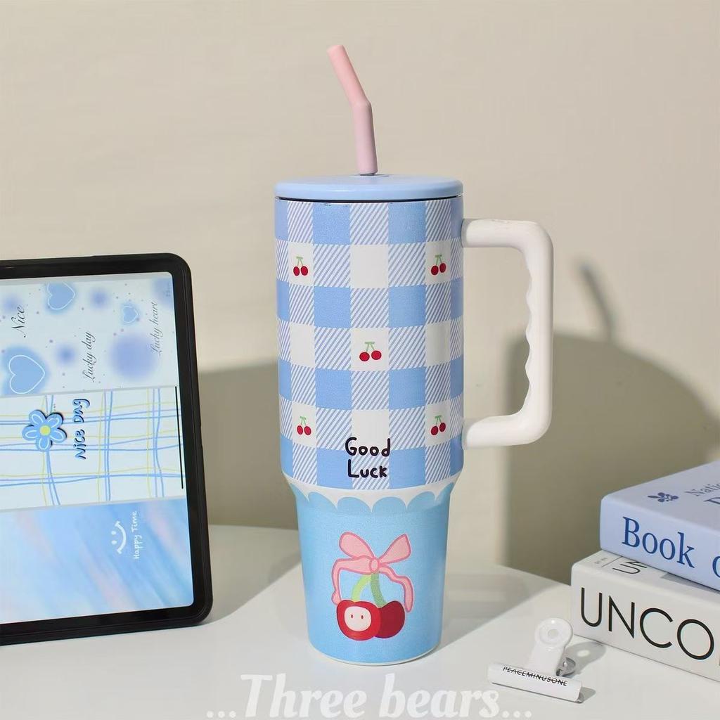 Роскошная высококлассная чашка для воды, чашка для льда, чашка из нержавеющей стали 304, высокоценная чашка для воды для девочек, сопровождающая чашка-термос