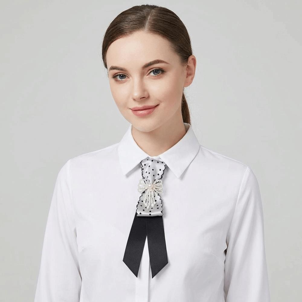 Geometric Bow Tie Choker Shirt Tie Clothing Decoration Long Necktie Daily