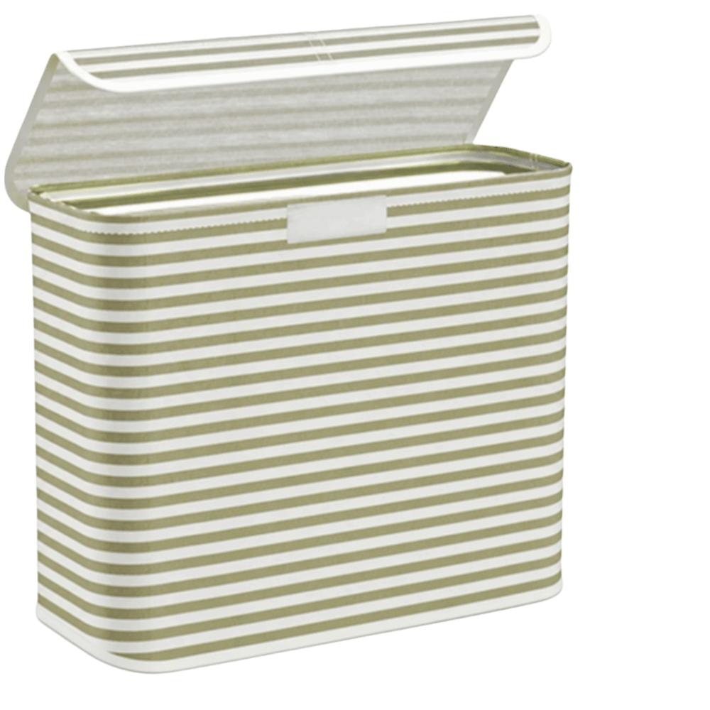 With Lid Toilet Paper Holder Stripe Printed Bathroom Tissue Box Laundry Basket  Bathroom
