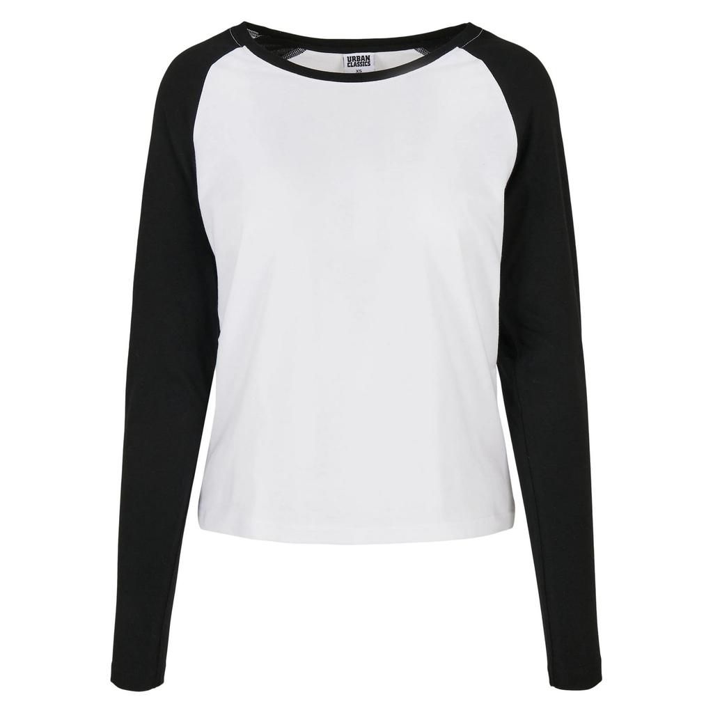 Urban Classics Womens/Ladies Contrast Raglan Long-Sleeved T-Shirt