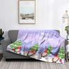 Home Decoration Plush Throw Sofa Blanket Bedspread Bed Fluffy Soft Blankets Decor Plaid Modern Halloween Merry Christmas Winter