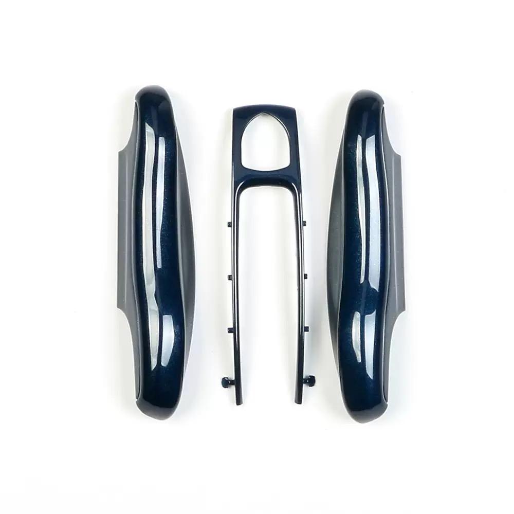 AABKV1 Car Key Case Midnight Blue Control Fob Protective Shell for Porsche Panamera Cayenne Macan Boxster 718 Cayman Taycan 911