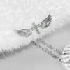 3Pcs Set Shiny Angel Wings Ear Studs Women Vintage Couple Creative Luxury Crystal Geometric Personality Cross Earrings Jewelry 4