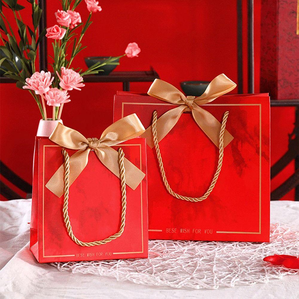 1Pcs Birthday Present Candy Storage Bag Valentines Day Gift Gift Bag New Paper Packing Boxes