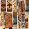 Tree Flower Bamboo Wood Case For Samsung Galaxy A36 A56 A06 A13 A53 A32 A12 A22 A52 A35 A17 A16 A55 A15 A54 A34 A14