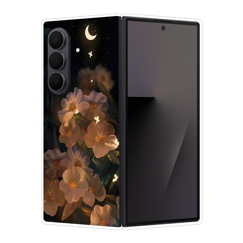 Чехол для Samsung Galaxy Z Fold 7 Прозрачный Жесткий Складной Роскошный Расписной Для Samsung Galaxy Z Fold7 Прозрачная Крышка ZFold 7 Fundas