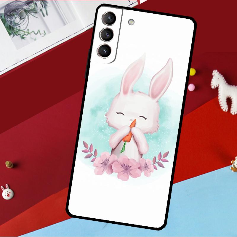 Милый Заяц Кролик Чехол Для Samsung Galaxy S25 S23 S22 S20 S24 Ultra S9 S10 Plus S21 FE S25 FE Чехол Для Телефона