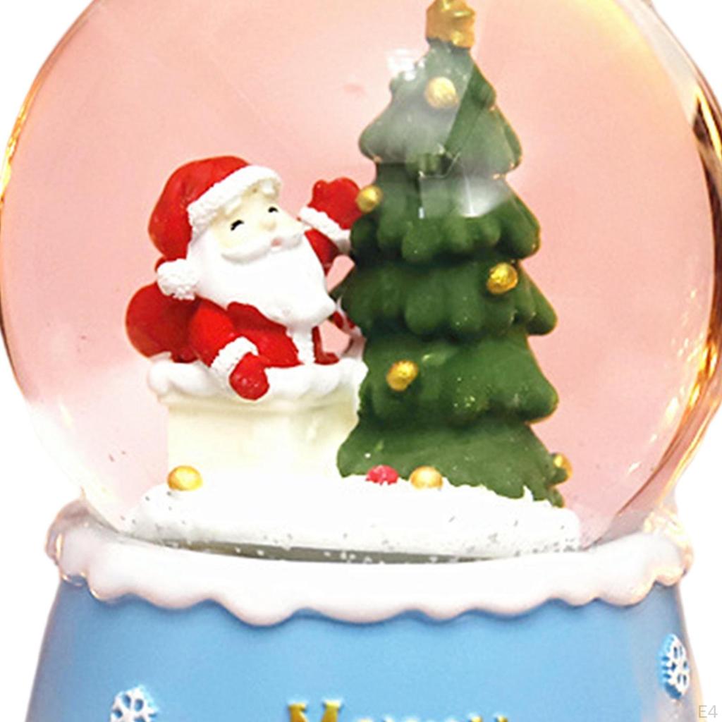 Шар Снежный шар Музыкальный Световой Снежинка для Рождества Новогодние Подарки