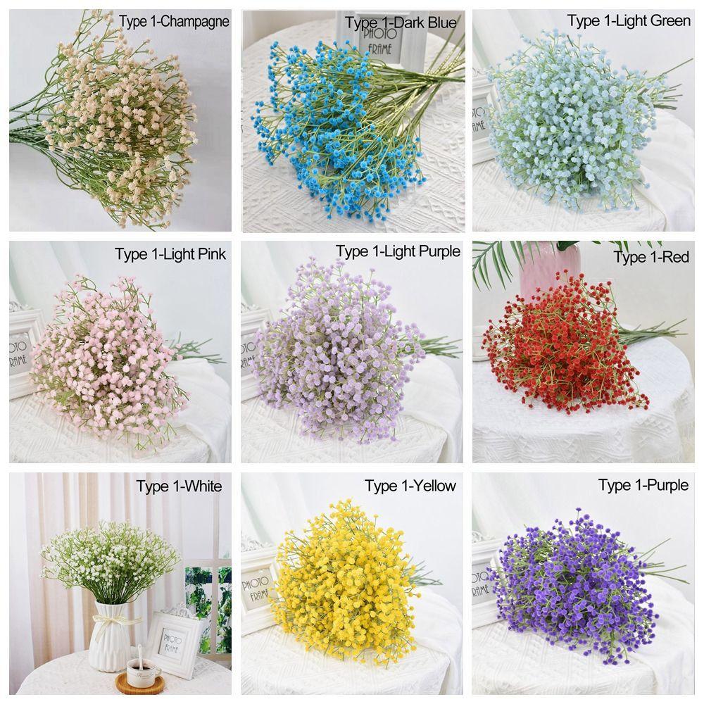Праздничные принадлежности Искусственные растения 108 головок Искусственная гипсофила, похожая на живую цветочную композицию Baby Breath