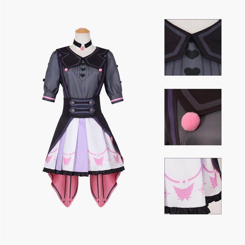 Косплей-костюм Синономе Эна из Project Sekai, полный комплект в коллаборации с Sanrio Kuromi