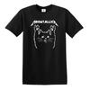 Футболка Meowtallica Рок-кот Котёнок Питомец Милые кошки Забавный Музыкальный металл Топ Футболка
