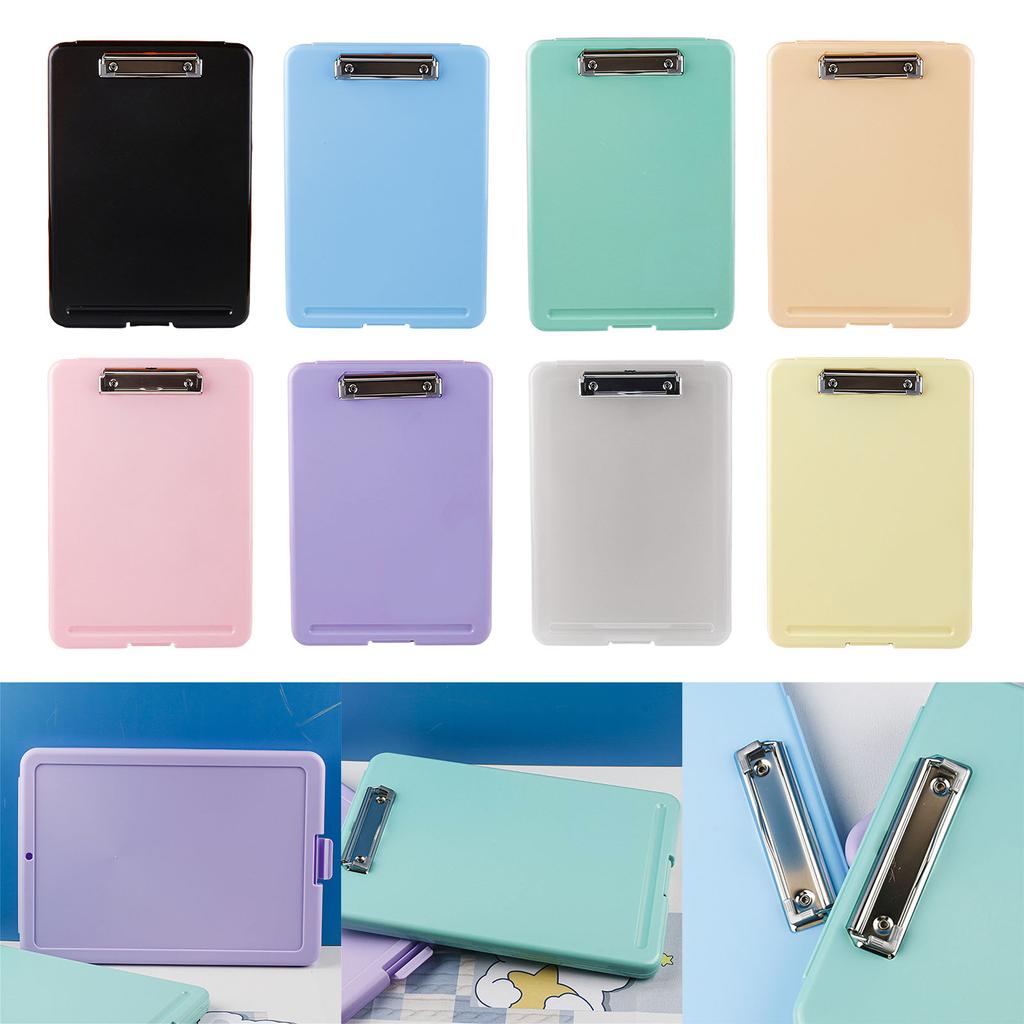 2-in-1 Clipboard with File Storage Case Portable Document Organizer Waterproof File Folder for Hospital Nurse Doctor