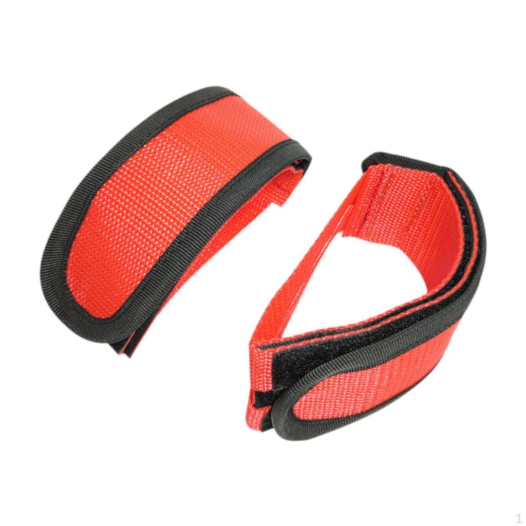 2 Pieces Bike Pedal Band Foot Retention Strap Footrest Strip Non Slip Cycling Belt