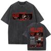 Hot Sale Anime Hellsing Abraham Van Helsing Vampire Alucard Print Tshirt Men Women Vintage Washed Cotton Summer Tee Oversize Top