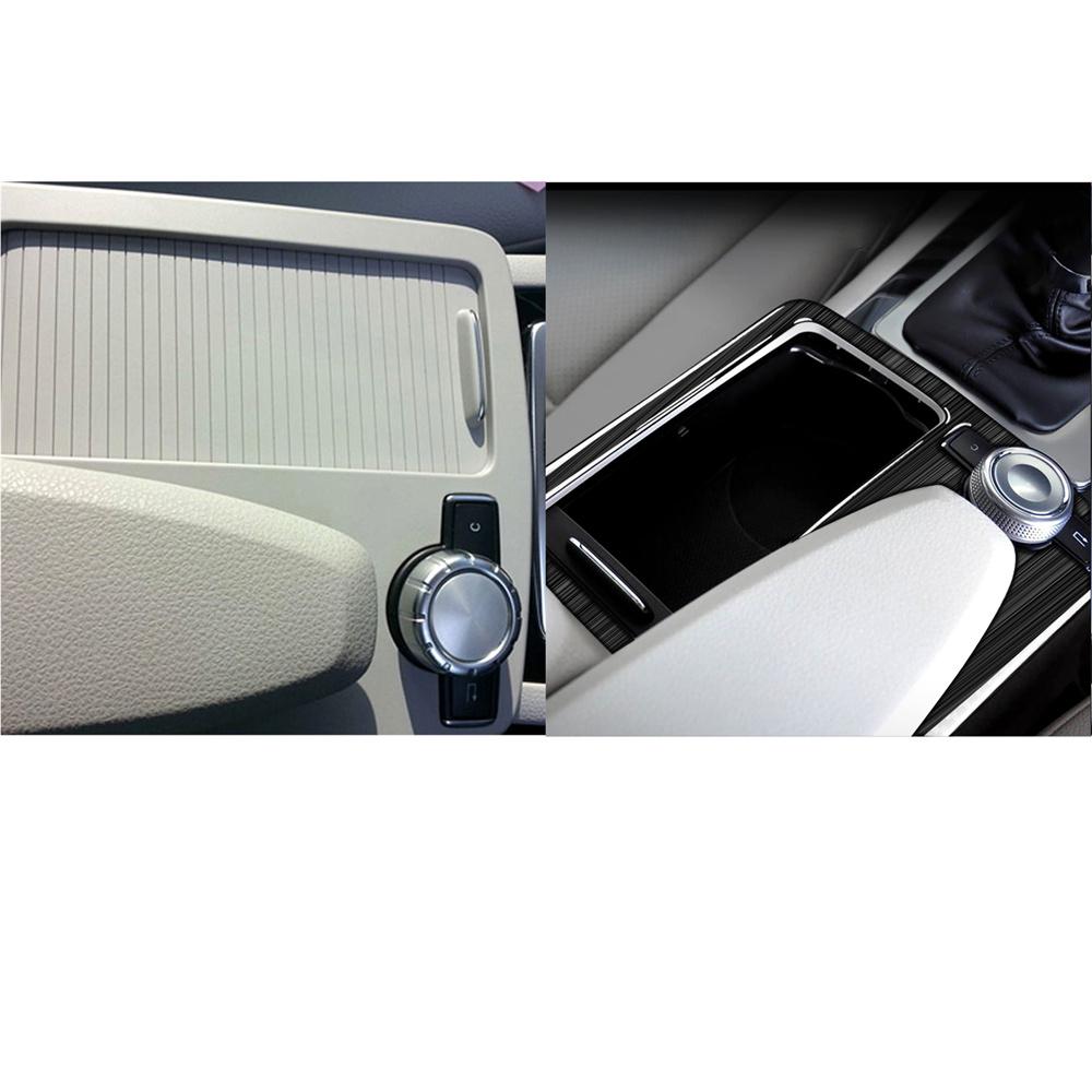 RHD Carbon Fiber Car Cup Holder Panel Cover Trim For Mercedes Benz C E Calss W20