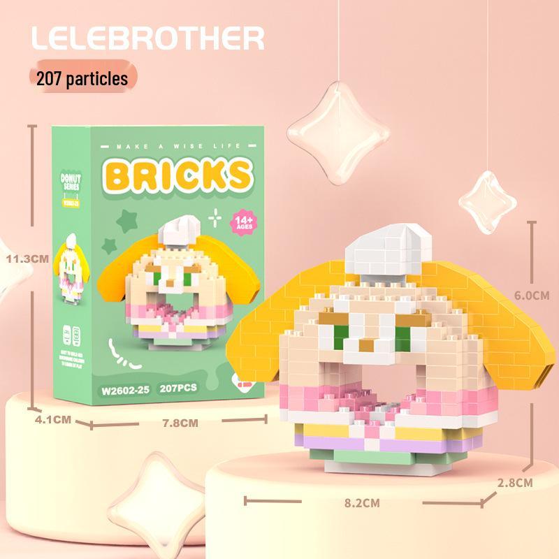 Совместимые с Lego микро строительные блоки мультяшные фигурки - детские развивающие настольные игрушки