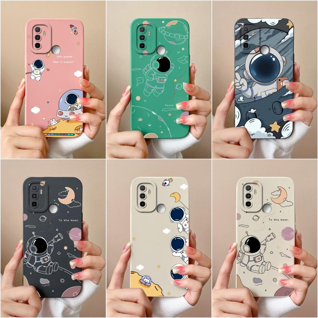 Для OPPO Find X5 Lite Pro F5 F7 F9 F11 F21S F19S чехол милый защитный мультяшный узор матовый мягкий силиконовый чехол космонавта для бампера OPPO