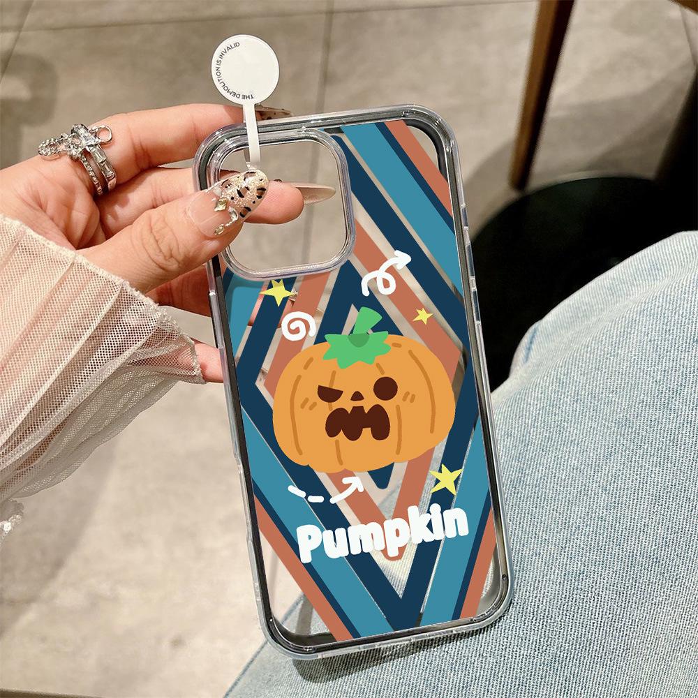 iPhone 17 Pro Max Pumpkin Ghost Halloween Phone Case (Compatible with 14 Pro, 15, 16/17)