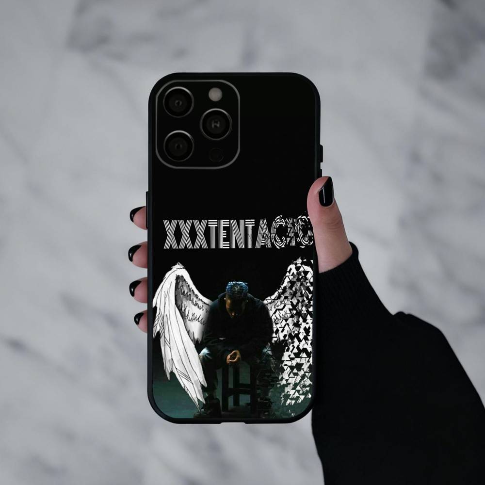 Чехол для телефона R-Rapper X-XXXTentacionS Силиконовый Мягкий Для IPhone 17pro 16 15 14 13 12 11 X XR Plus Pro Max Plus