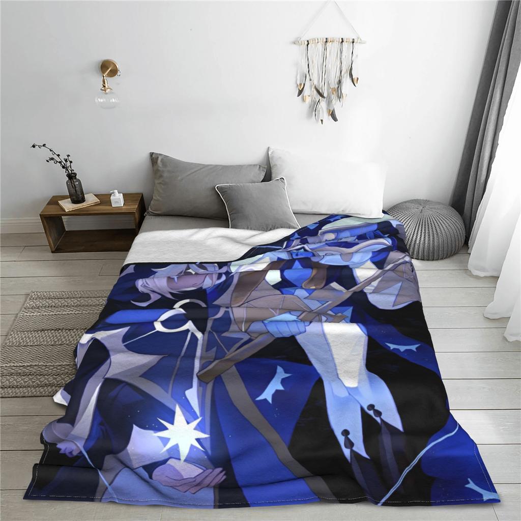Shadow Milk Cookie Run Kingdom Blankets Flannel All Season Breathable Warm Throw Blankets for Bedding Bedroom Plush Thin Quilt