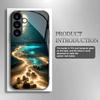 Закаленное стекло с рисунком пляжа для телефона, подходит для Samsung Galaxy S26 S25 S24 S23 S22 S20 FE/Ultra/Plus5G, противоударная задняя крышка