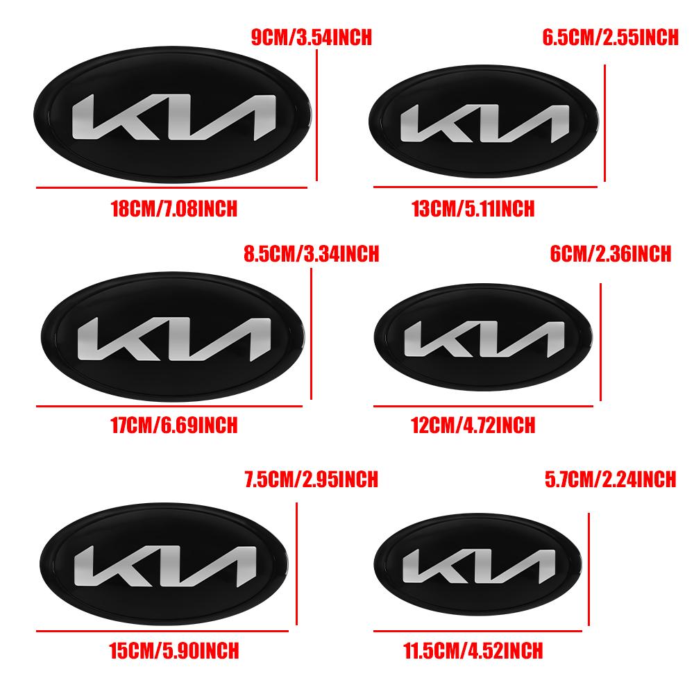 AAAGR1 1pcs 3D ABS Car Front Hood Logo Emblem Badge Sticker For KIA K2 K3 K5 K7 EV6 KX3 Soul Seltos Sportage Cerato Optima Sorento