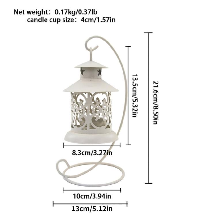 Elegant Cutout Metal Birdcage Hanging Lanterns Tealight Candle Holders With Rustproof Construction for Wedding Christmas