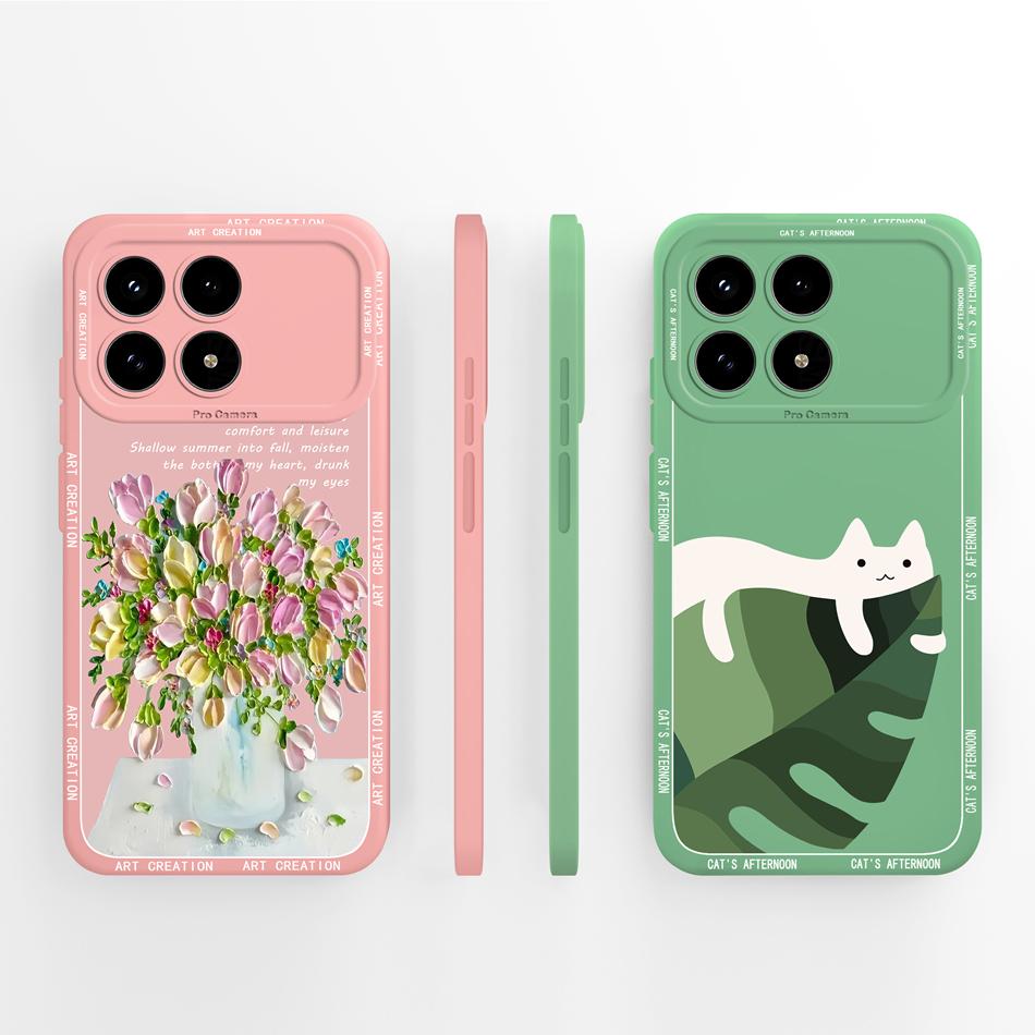 For Poco F8 Pro Phone Case Simple Butterfly Camera Protection Back Cover For Poco F 8 Pro F8Pro Soft Liquid Silicone Fundas