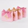 24Pcs Pink Thank You Candy Bags Wedding Favors Chocolates Gift Packaging Paper Box Birthday Party Baby Shower Decor Supplies