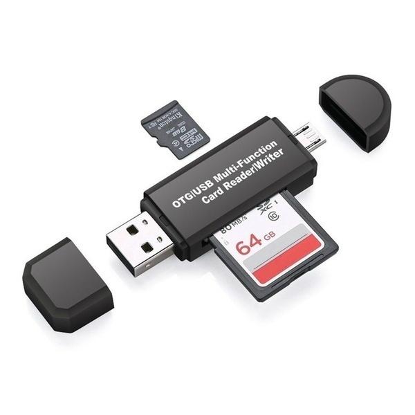Многофункциональное устройство чтения карт OTG Micro SD/SD/USB-устройство чтения