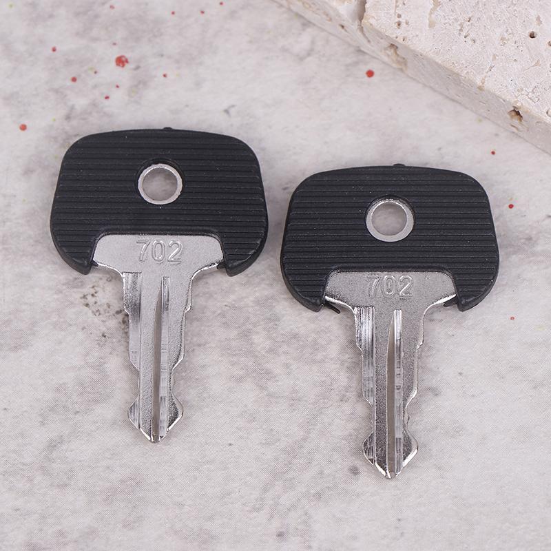 2Pcs 702 Black Keys Ignition Keys Forklift 28520490 Ignition Key Power Start Key Manual Electric Forklift Accessories