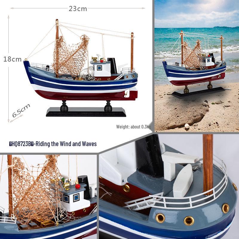 Модель парусной лодки ручной работы из дерева - Декоративное ремесло "Гладкое плавание", Подарок на день рождения