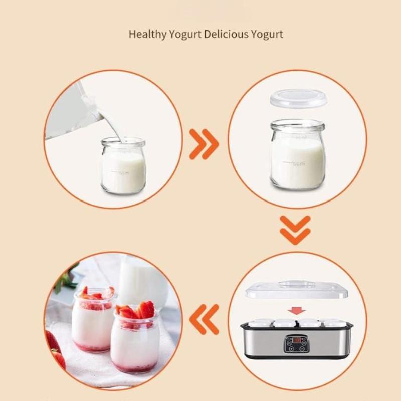 Professional Homemade Yogurt Maker Multifunctional Automatic Yogurt Machine Household Stainless Steel Food Processing Equipment