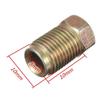 Durable 10mm x 1mm Screw Nuts for 3/16 Inch Metric Braking Tubes Metal Male Short Brake Pipe Nuts Kit Auto