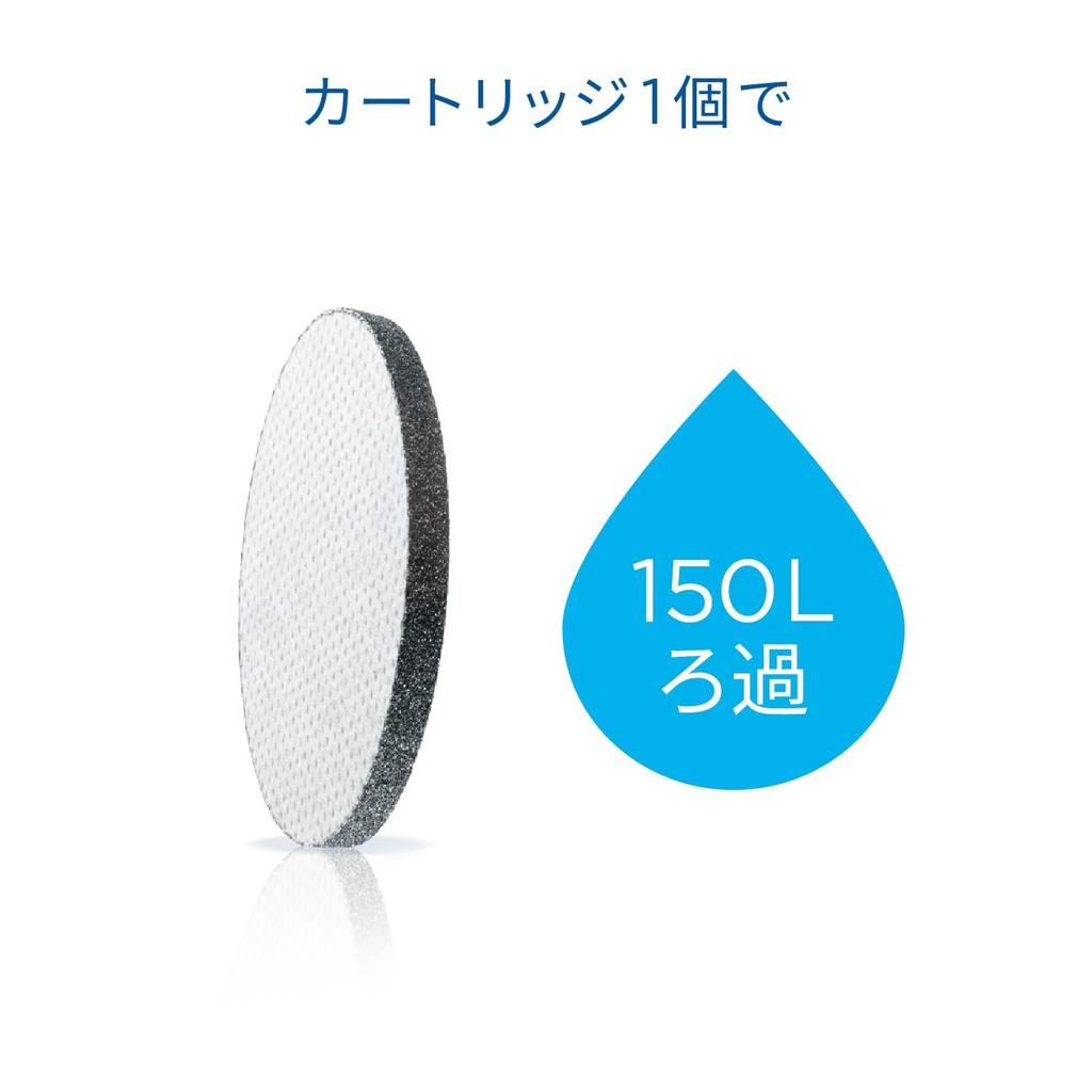 BRITA My Bottle Active Water Filter Bottle, 600ml, Dark Blue, PFOS/PFOA Removal Tested, Includes One Cartridge