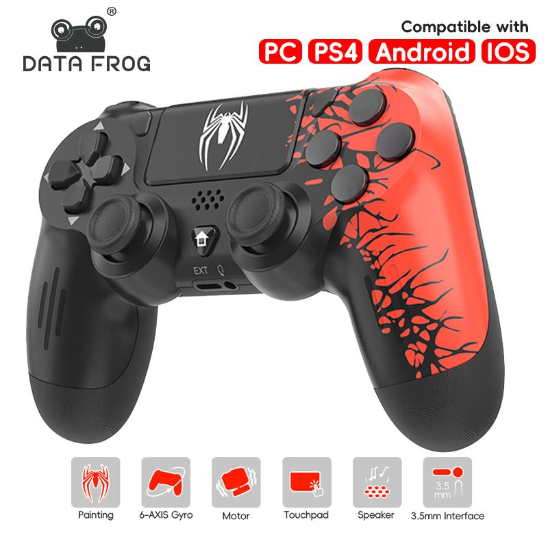 Data Frog Беспроводные игровые контроллеры Bluetooth-совместимый Spide Геймпад для PS4 Геймпад Slim/pro Консоль Игровой для джойстика ПК