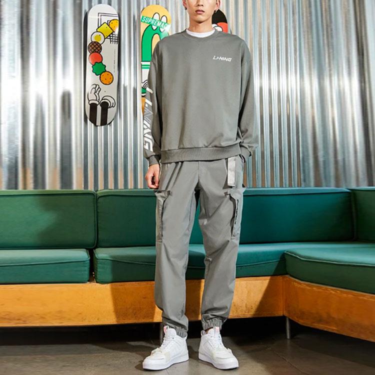 Свитшот Li Ning Sports Life Collection Мужской Серый AWDRB77-4