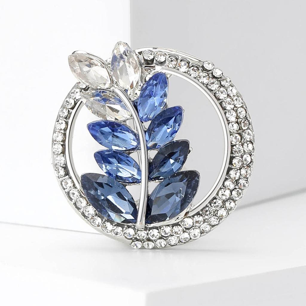 Модная ретро-брошь в виде колосьев пшеницы со стразами, простая атмосфера, женская одежда, аксессуары, булавка в виде растения для корсажа