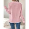 INDFS Модные женские повседневные свитера с длинным рукавом и круглым вырезом на осень-зиму