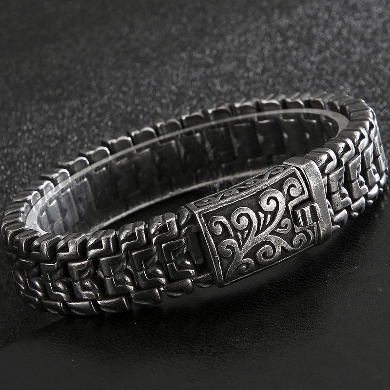 Роскошные мужские браслеты золотого цвета из однотонной нержавеющей стали, мужской браслет, Новое поступление, ремешок с ручками, ювелирные аксессуары