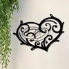 Металлическое сердце Настенное искусство Винтажное Железное Свадебный декор Антикоррозийный Домашний Подарок