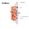 universal  half stainless steel  Anti-theft  Mortise Door Lock body Thicken Security door lock part hardware fittings