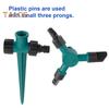 360-Degree Rotating Lawn Sprinkler with Stake Large Area Coverage Garden Watering System Adjustable Patio Sprinkler