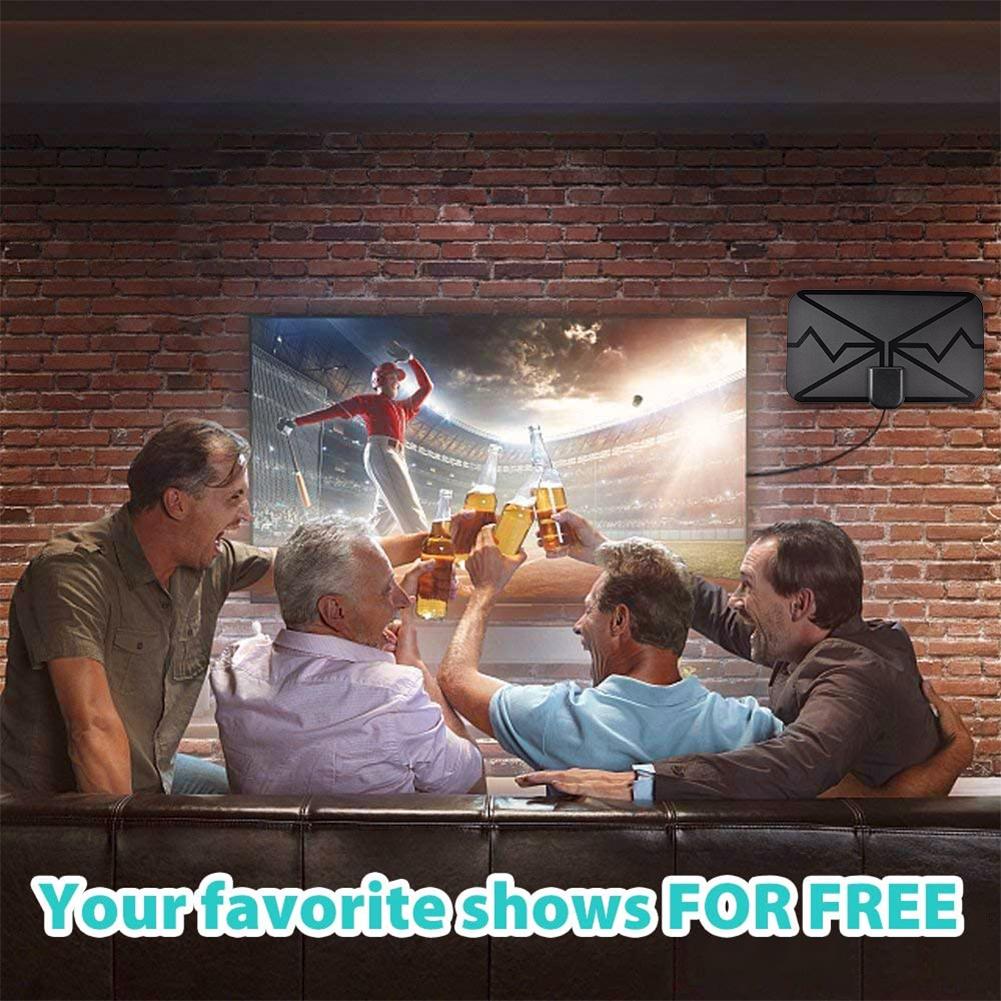 Внутренняя 1500-мильная цифровая антенна HDTV Антенна с усиленным сигналом HDTV Антенна 4K TV