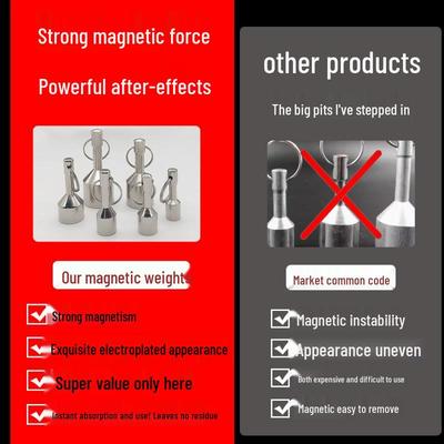 Высокопрочный неодимовый брелок-подвеска – Мощный магнит из нержавеющей стали с сильной силой притяжения.