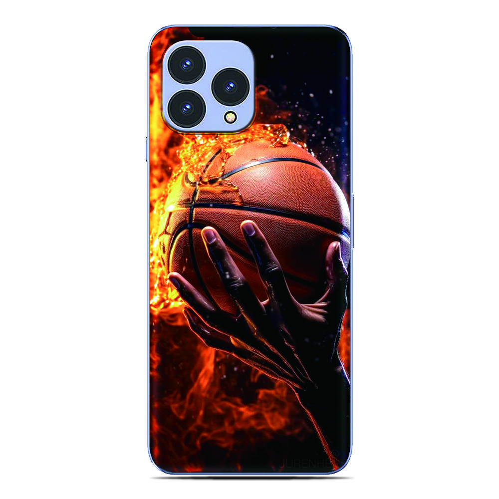 Чехол Баскетбольное пламя для Cubot A40 X100 A20 A10 Max 5 3 P80 P50 X70 X50 Note 60 50 21 Nothing CMF Phone 1 2 2a 3a Lite