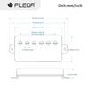 FLEOR Alnico5 Гитара Хамбакеры, 4-жильные, Комплект звукоснимателей для грифа + бриджа, Золотой цвет, Запчасти для звукоснимателей гитары в стиле LP