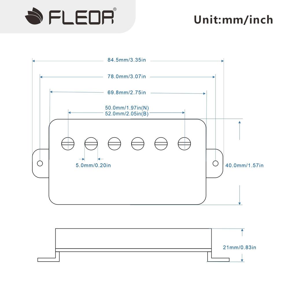 FLEOR Alnico5 Гитара Хамбакеры, 4-жильные, Комплект звукоснимателей для грифа + бриджа, Золотой цвет, Запчасти для звукоснимателей гитары в стиле LP