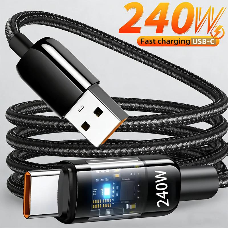 111 Вт Кабель Супер Быстрая Зарядка QC 1.1 Дата-Кабель USB на Type C Кабель Светодиодный Цифровой Дисплей Зарядное Устройство для Телефона Для Samsung Xiaomi Кабель