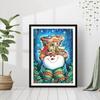DIY алмазная живопись Снеговик в шляпе набор для вышивки крестом мозаика искусство алмазная живопись полный круг/квадратный алмаз украшение дома
